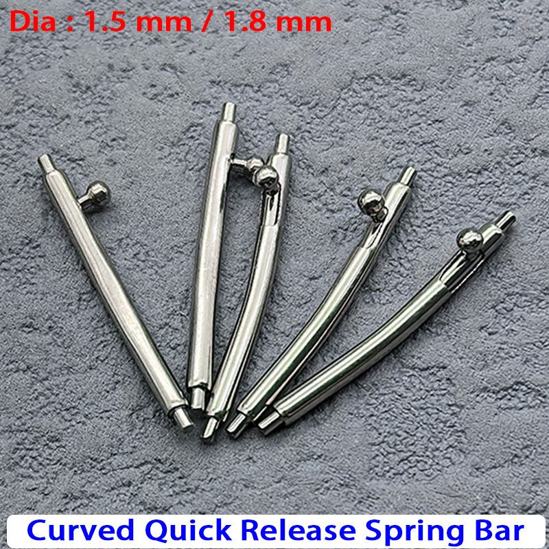 Dia 1.5/1.8mm Curved Quick Rel - Curved Spring Bar recension och pris