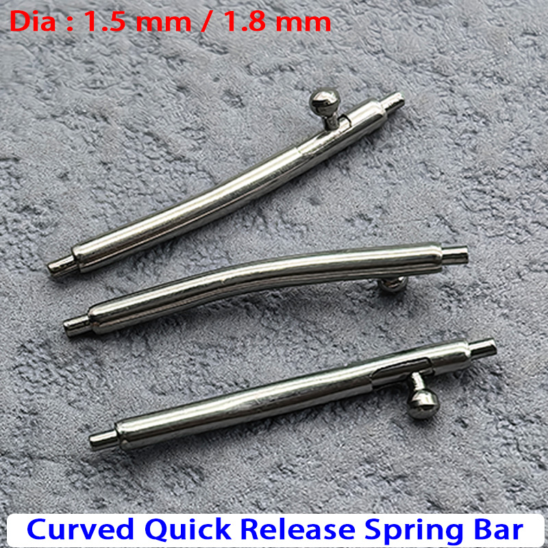 Dia 1.5/1.8mm Curved Quick Rel - Curved Spring Bar recension och pris