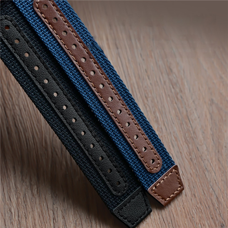 Nylon Ribbed Watch Band 20mm 2 - Suede Strap Watch recension och pris