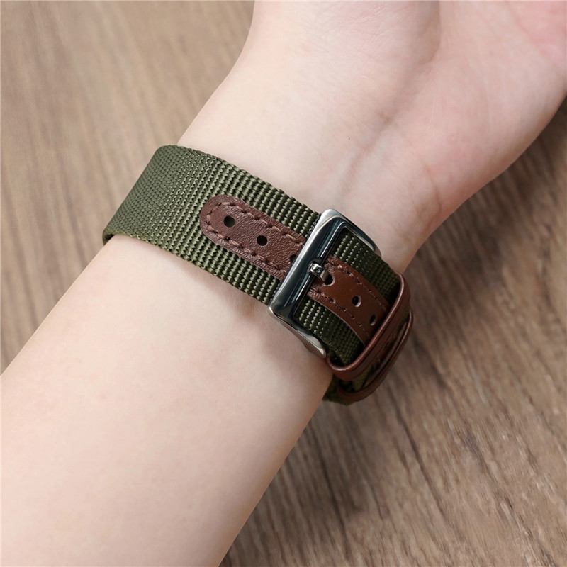 Nylon Ribbed Watch Band 20mm 2 - Suede Strap Watch recension och pris