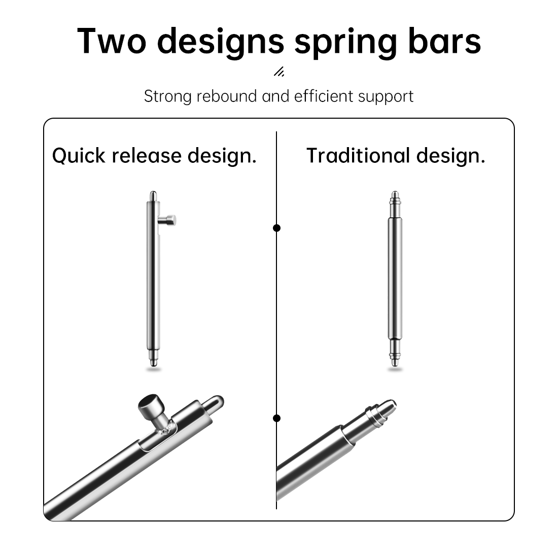 Maikes 316L Stainless Steel Qu - Curved Spring Bar recension och pris
