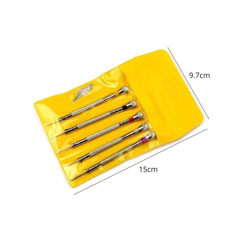 5pcs/Set 0.8-1.6mm Steel Screw - Spring Bar Tool Set recension och pris
